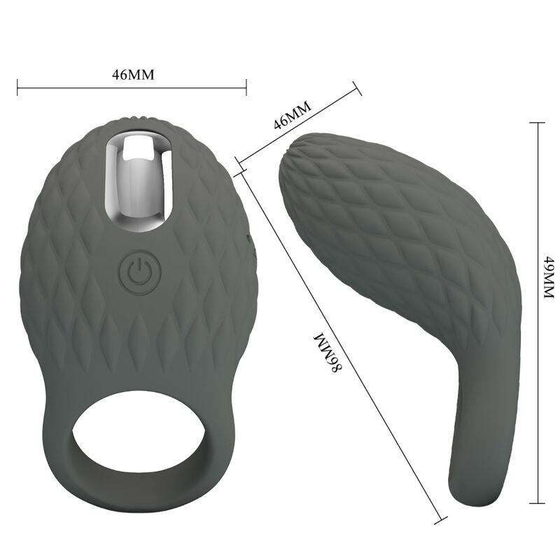 PRETTY LOVE - ANNEAU VIBRANT HELOISE MÉMOIRE GRIS